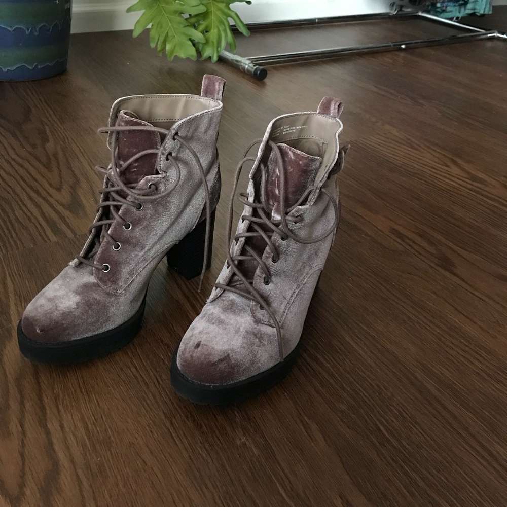 Velvet boots - never worn!